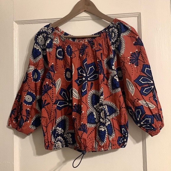 ✨ Anthropologie Sundry Floral Bubble Top Sz S - Picture 3 of 6